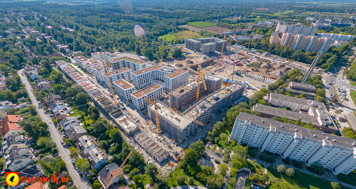 02.09.2023 - eine neue Baugrube auf dem Alexisquartier in Neuperlach